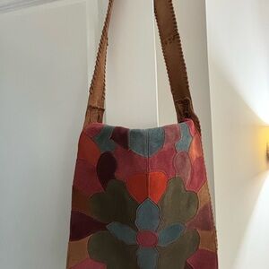Lucky Brand Multicolor Patchwork Shoulder Bag